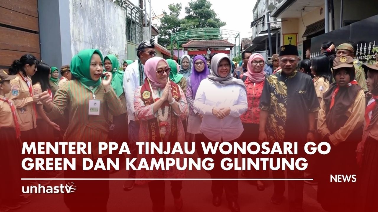 Министр PPA осмотрел выставочные залы Wonosari Go Green и Kampung Glintung.