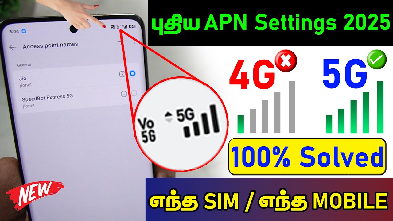 All Problem Solved New APN Settings 2025 | Jio Network Problem Solution |  Speed Data Full Network