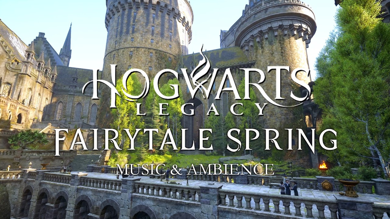 Fairytale Spring at Hogwarts | Harry Potter Hogwarts Legacy Music and Ambience
