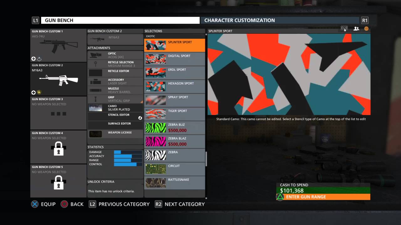 Gun Bench Features Battlefield&trade; Hardline Betrayal DLC