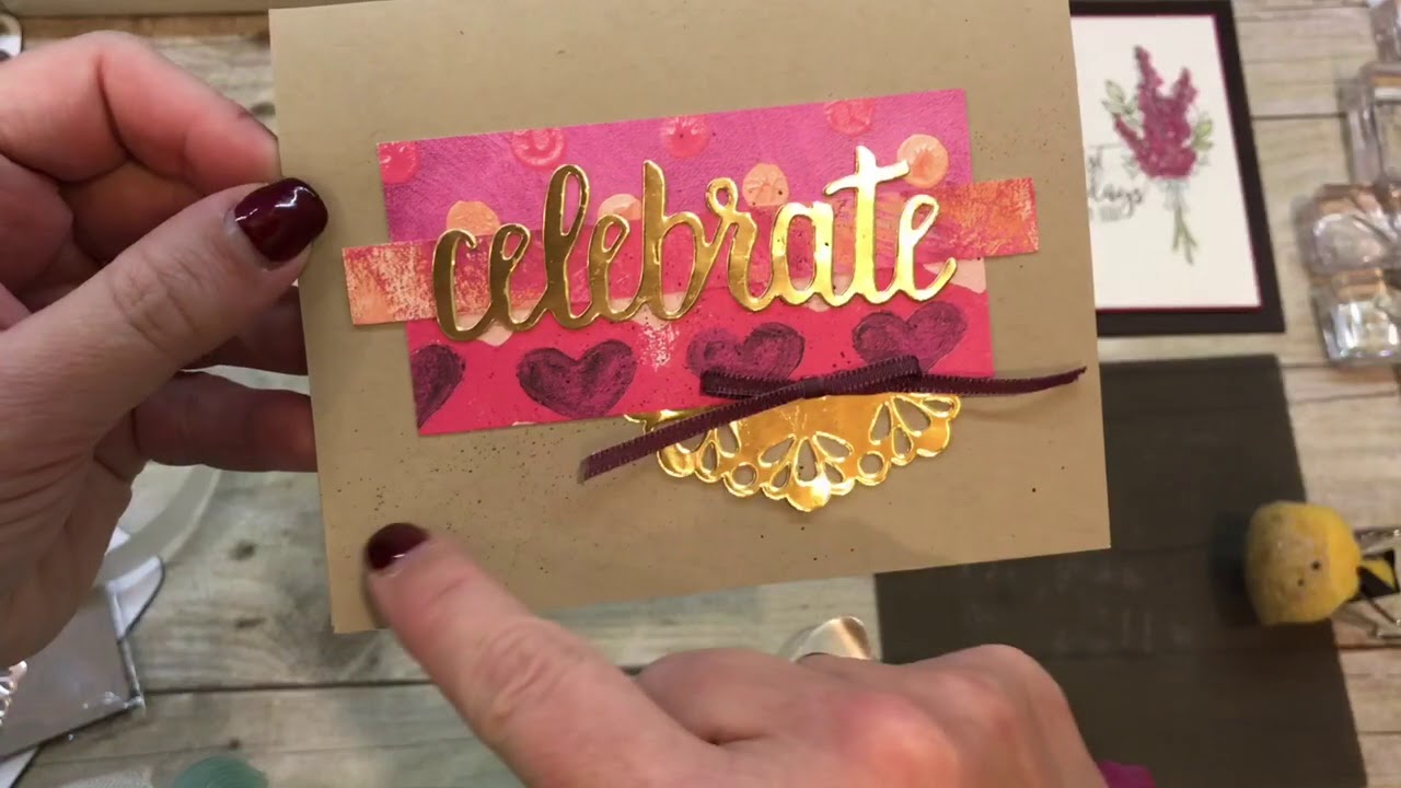 Two simple and easy cards featuring Stampin Up's Saleabration Thinlits and Lots of Lavender set