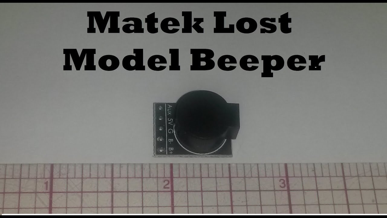 Comparing a standard buzzer with the Matek Lost Model Beeper