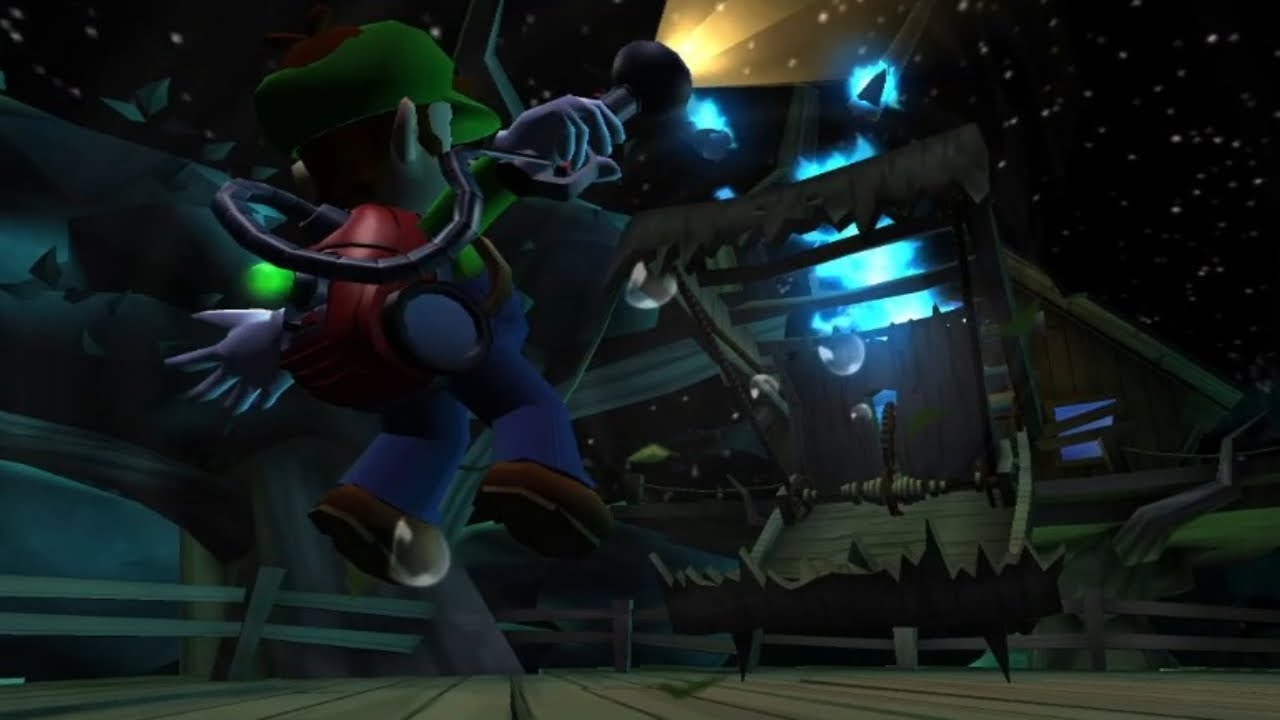 Luigi's Mansion Dark Moon but I go up the biggest staircase ever