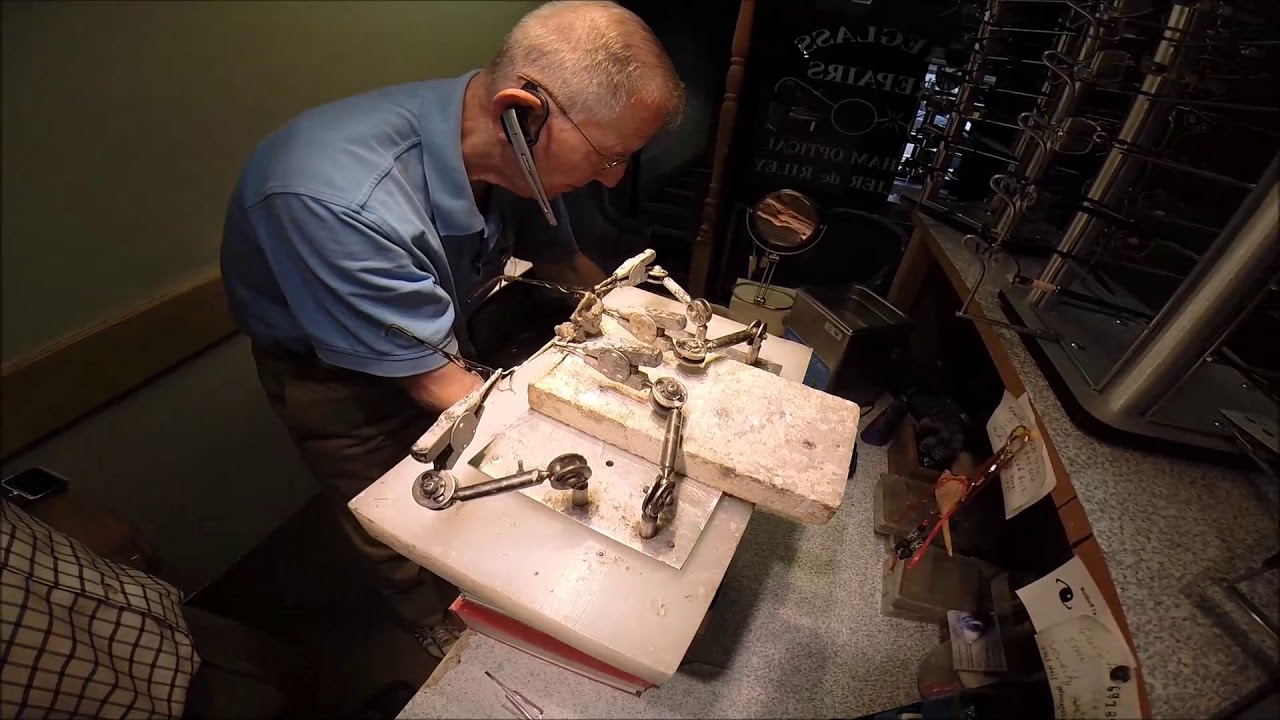 Rileys repair of a broken eyeglass bridge