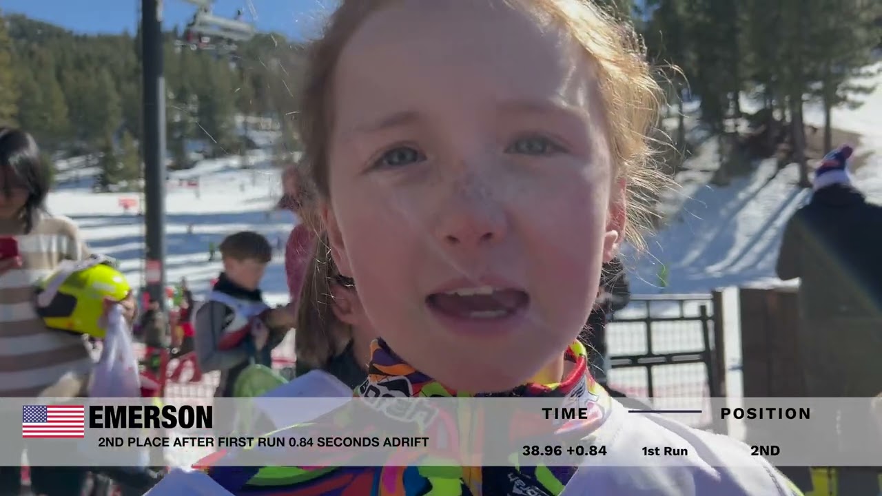 EMERSON JARVIS WINS U10 SLALOM AT DIAMOND PEAK