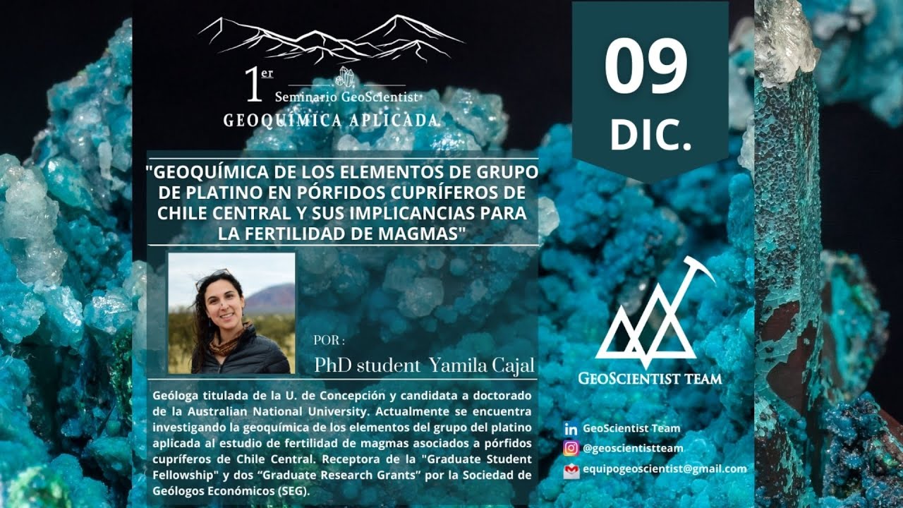 GEOQUÍMICA DE LOS ELEMENTOS DE GRUPO DE PLATINO EN PÓRFIDOS CUPRÍFEROS DE CHILE CENTRAL