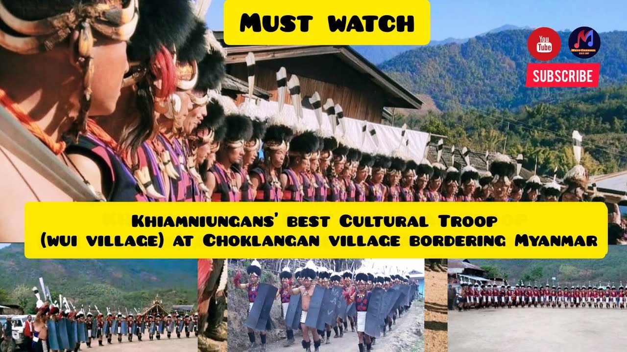 KHIAMNIUNGAN WARRIOR DANCE BY WUI CULTURAL TROOP AT CHOKLANGAN MYANMAR BORDER