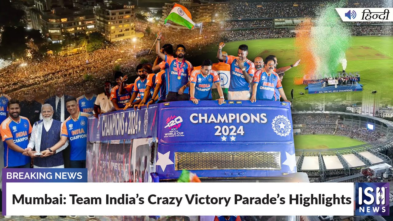 Mumbai: Team India’s Crazy Victory Parade’s Highlights | ISH News