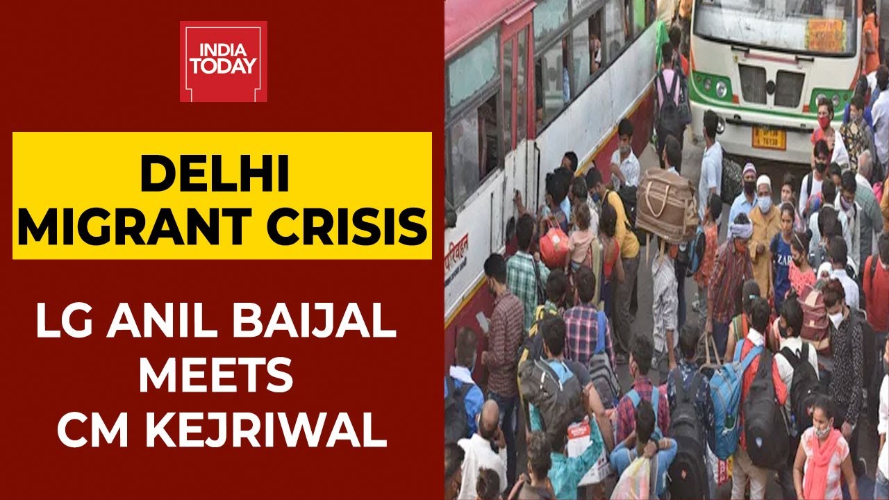 Delhi Lockdown 2.0: LG Anil Baijal Meets CM Arvind Kejriwal Over Migrant Workers Leaving The City