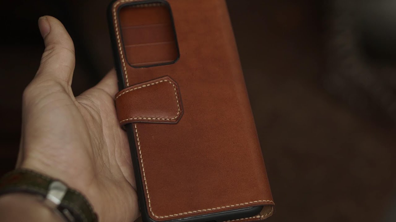 Making Leather FlipCover Cellphone | nun90s | how to