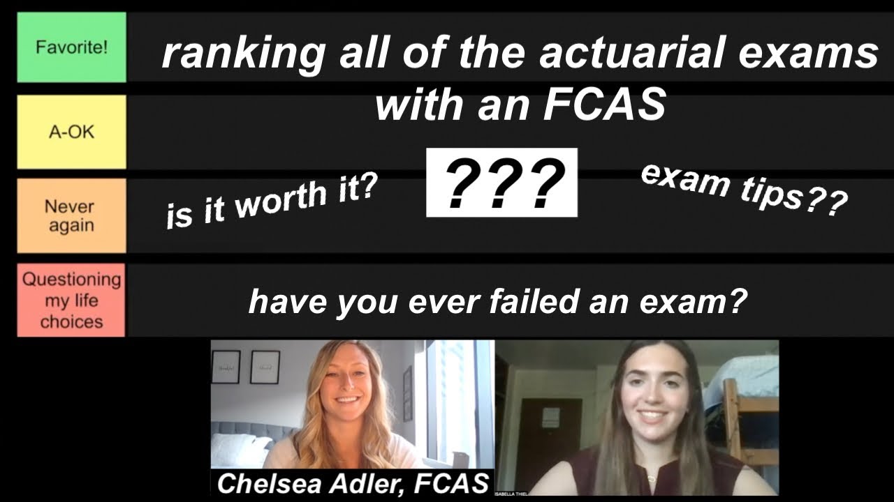 ranking all ACTUARIAL EXAMS *tier list*