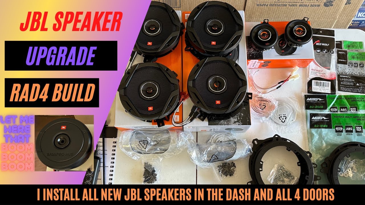2023 Toyota Rav4 TRD PRO JBL Speaker upgrade and full install instructions Rad4 Build