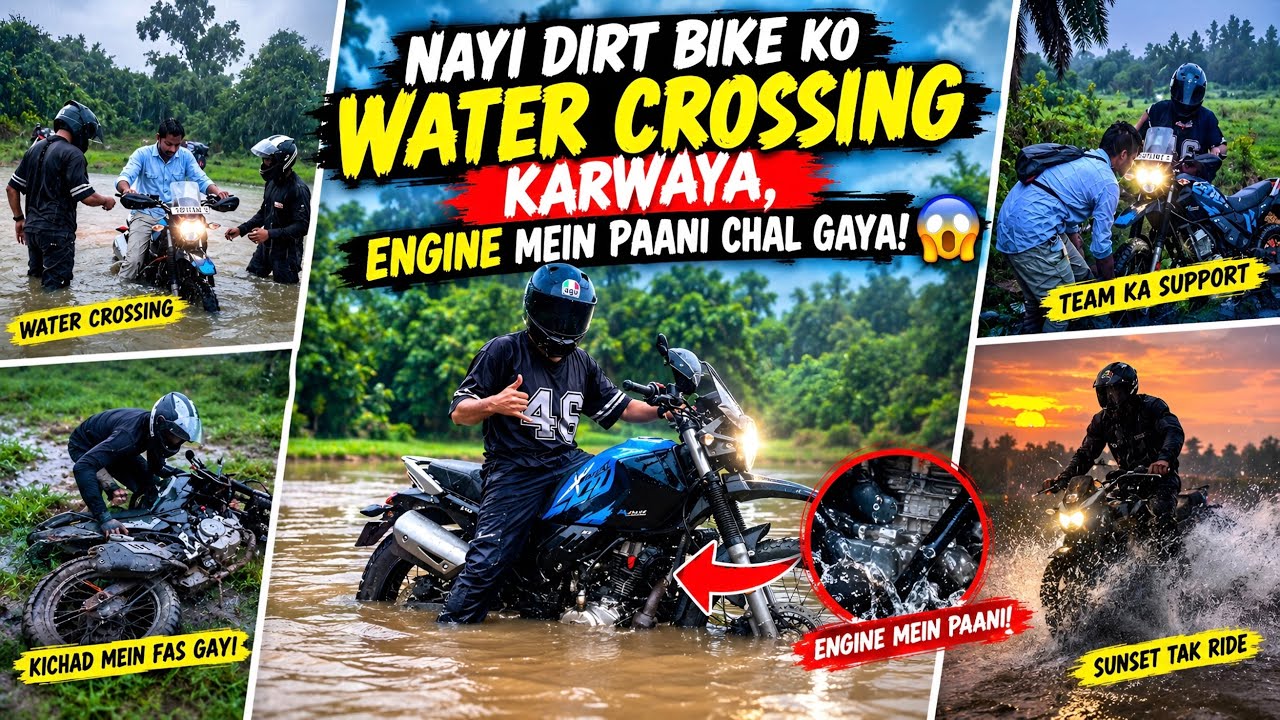 Dirt Bike Ki First Off-Roading Mein Water Crossing Karne Gaye! 😱