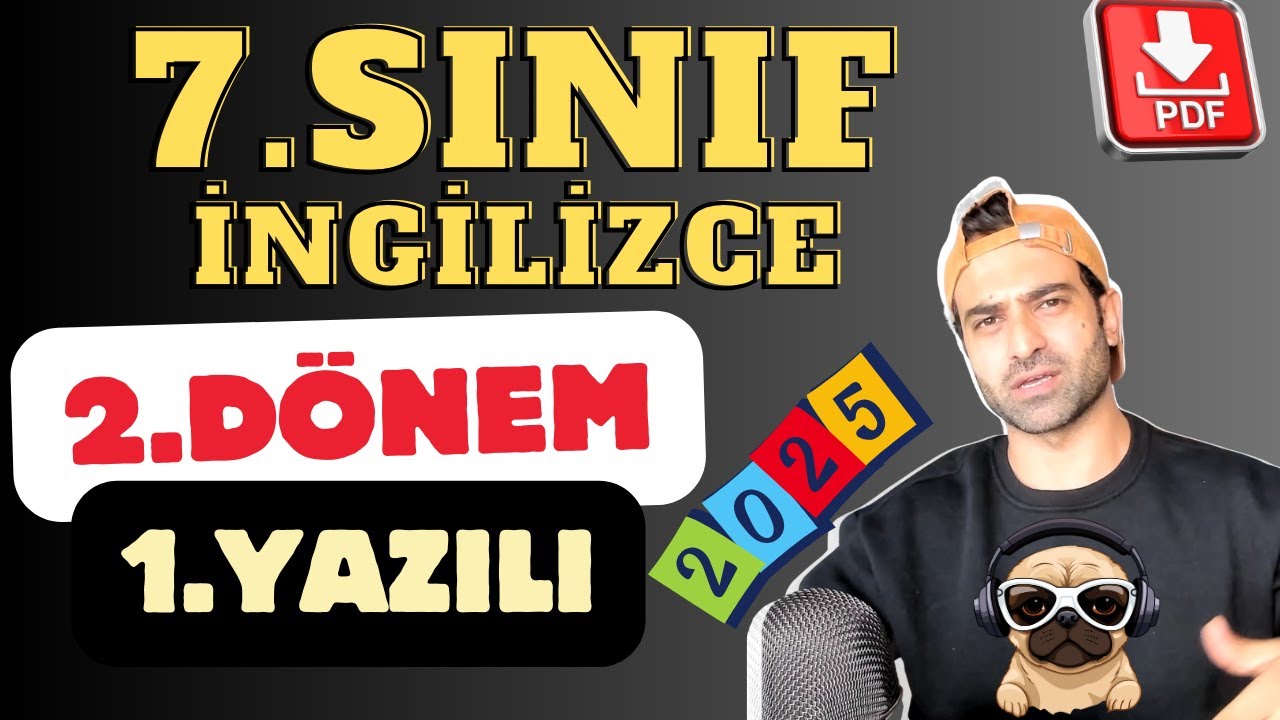 7.SINIF İNGİLİZCE 2.DÖNEM 1.YAZILI SORULARI VE CEVAPLARI | YENİ MÜFREDAT | 2024-2025