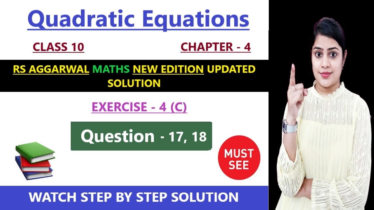 Ex 4c rs aggarwal class 10 q 17,18 | ex 4c q 17,18 | RS Aggarwal class 10 ex 4c q 17,18