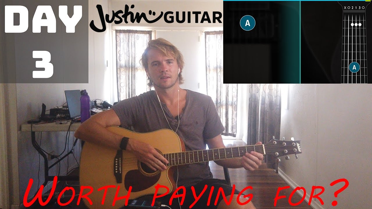 A beginner guitarist's thoughts on the Justin Guitar free trial