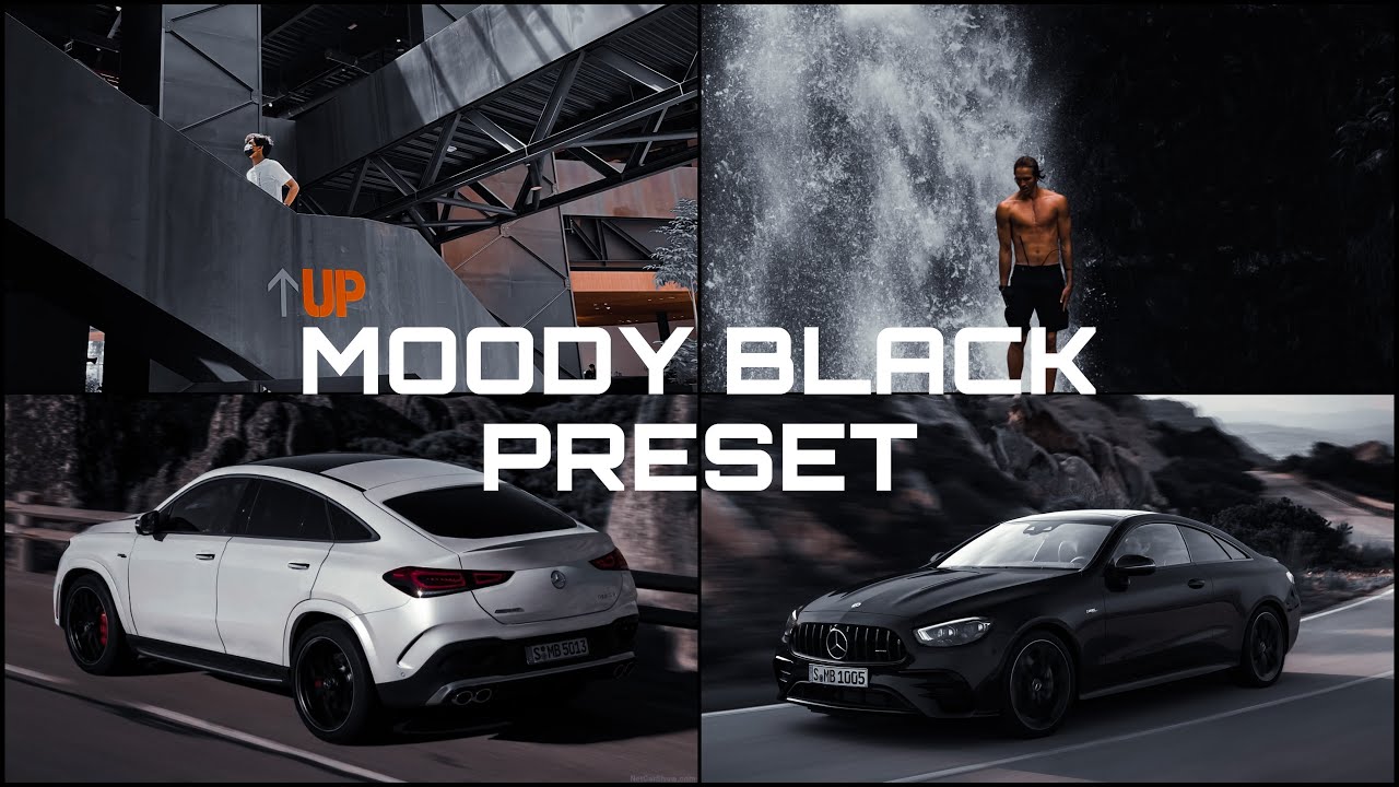 MOODY BLACK Presets - Lightroom Mobile Presets DNG | Black Tone Preset | Black Preset