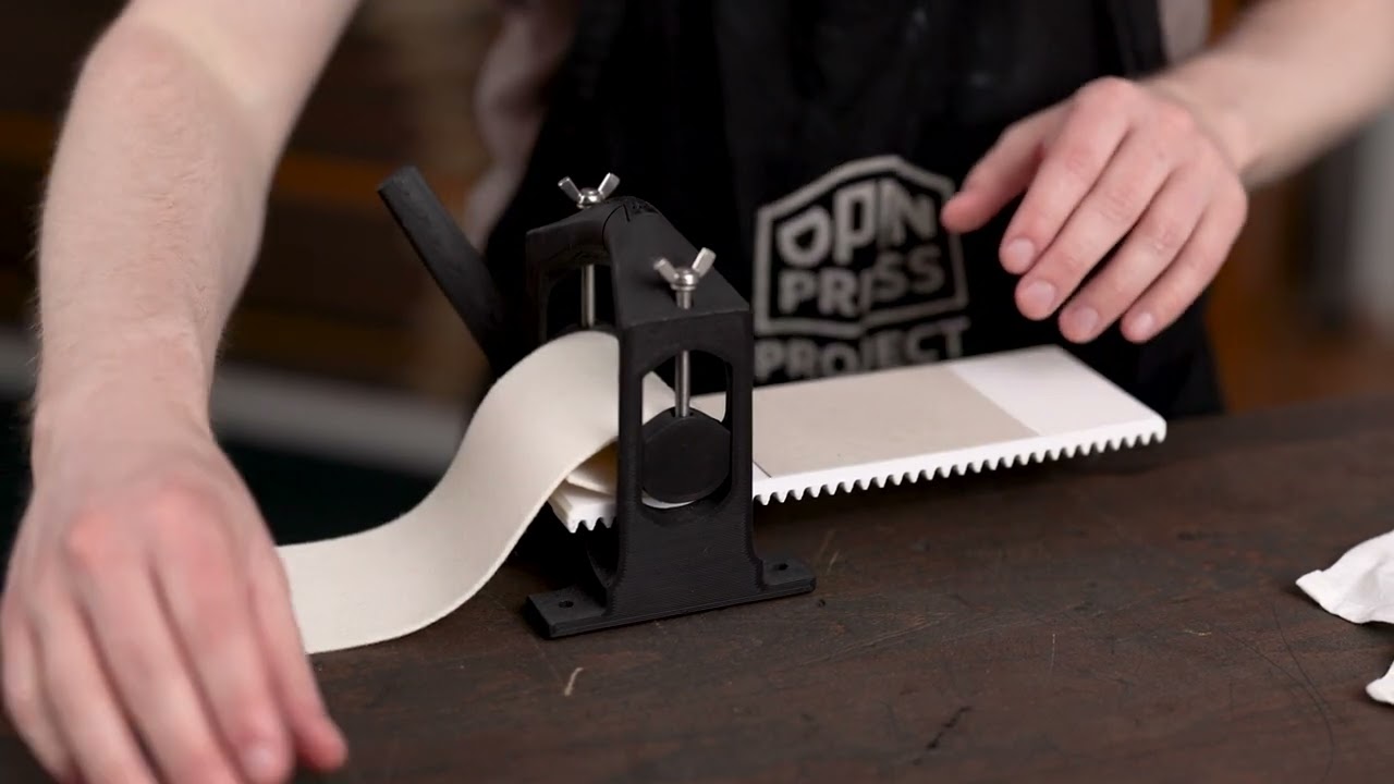 Tiny Tutorial: Blind Embossing with a 3D-Printed Printing Press