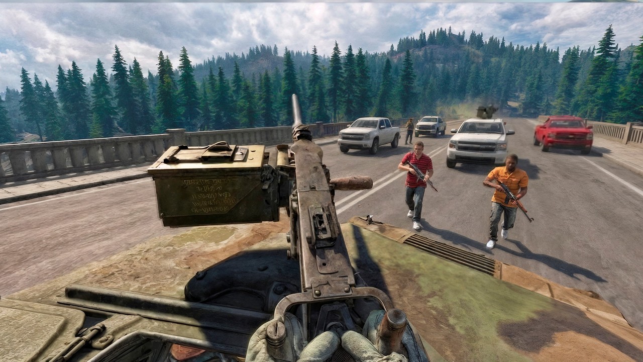 PATRULLE con un VEHICULO del EJERCITO en un Simulador de Guerra