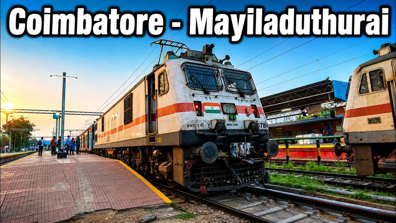 6.5 Hours Coimbatore - Mayiladuthurai Jan Shatabdi Express Full Journey | Indian Railways