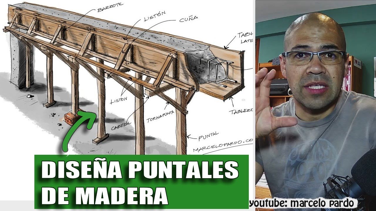 como diseñar columnas y puntales de madera