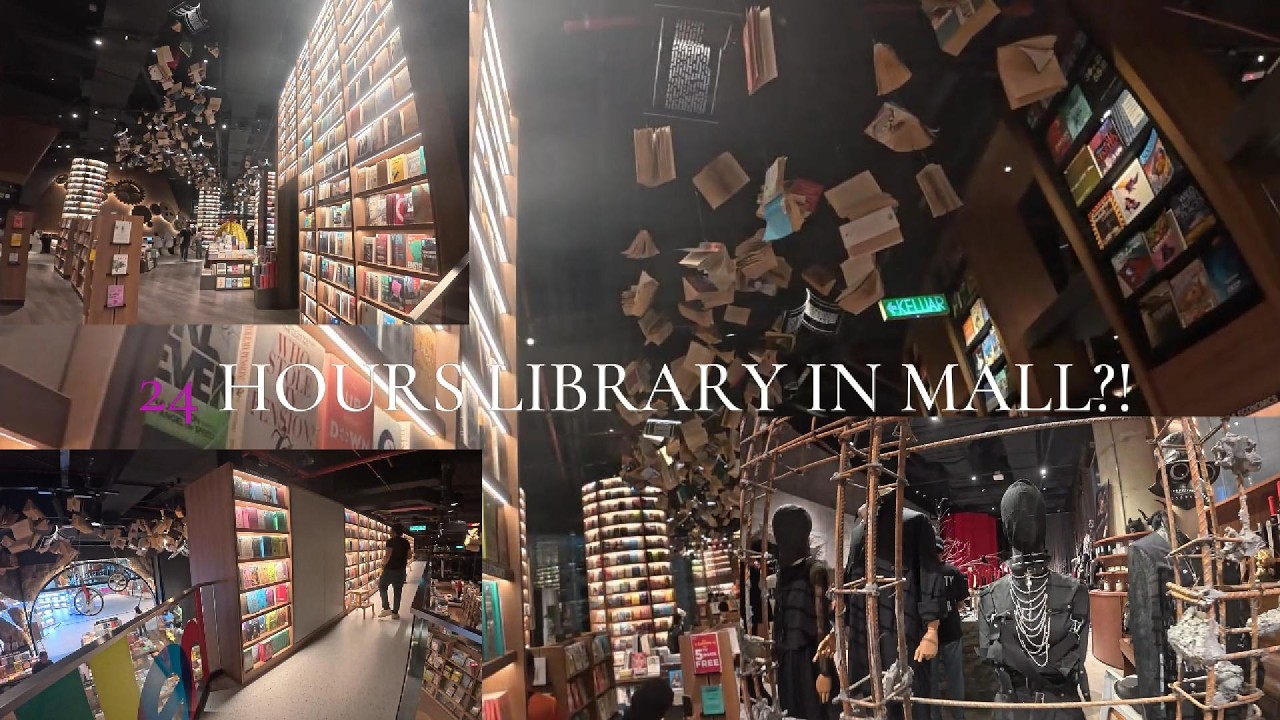 I Found a 24 Hours Library Inside Sunway Square Mall 😱 | Books, Café & Cozy Night Vibes