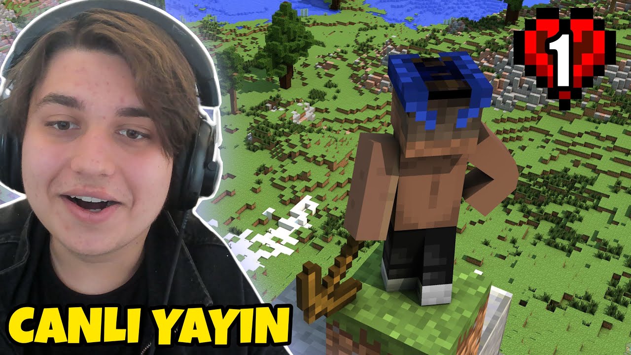 BAŞLIYORUZ!! Yeni SÜRÜMDE HARDCORE Macerası BAŞLIYOR!! 😎 Minecraft Canlı Yayın