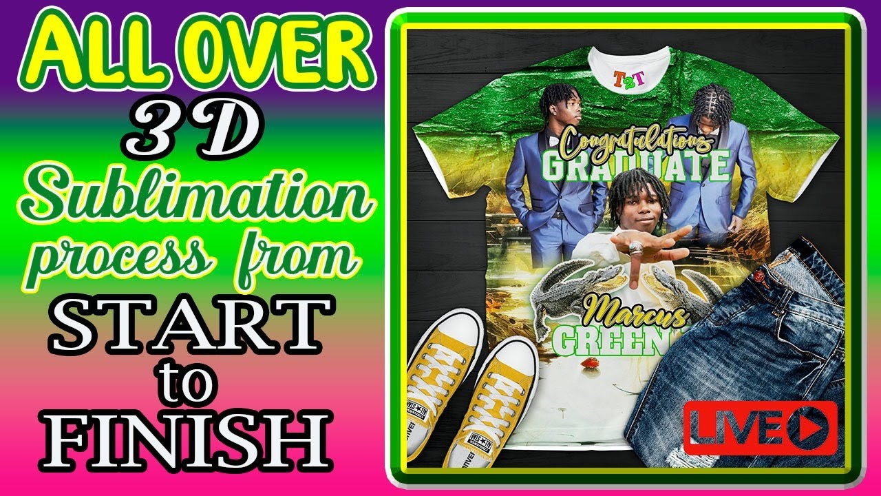 FROM START TO FINISH: LET'S MAKE THIS 3D ALL OVER SUBLIMATION SHIRT...SUBSCRIBE AND LIKE THE VIDEO❤️