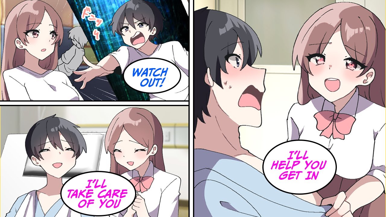[Manga Dub]  I helped my childhood friend and broke both arms&hellip; [RomCom]