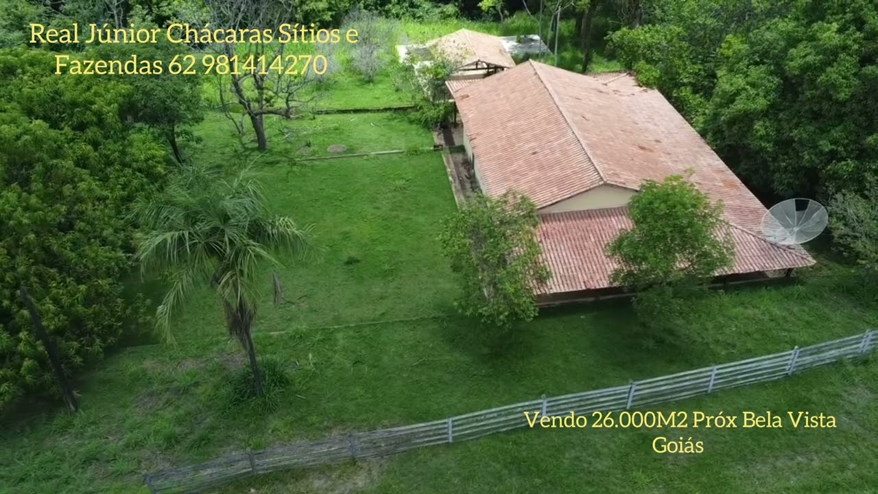 Chácara de 26.000M2 Valor 550.000 Próx Bela Vista 55 km Goiânia 62 9 8141-4270 MUITA ÁGUA CORRENTE
