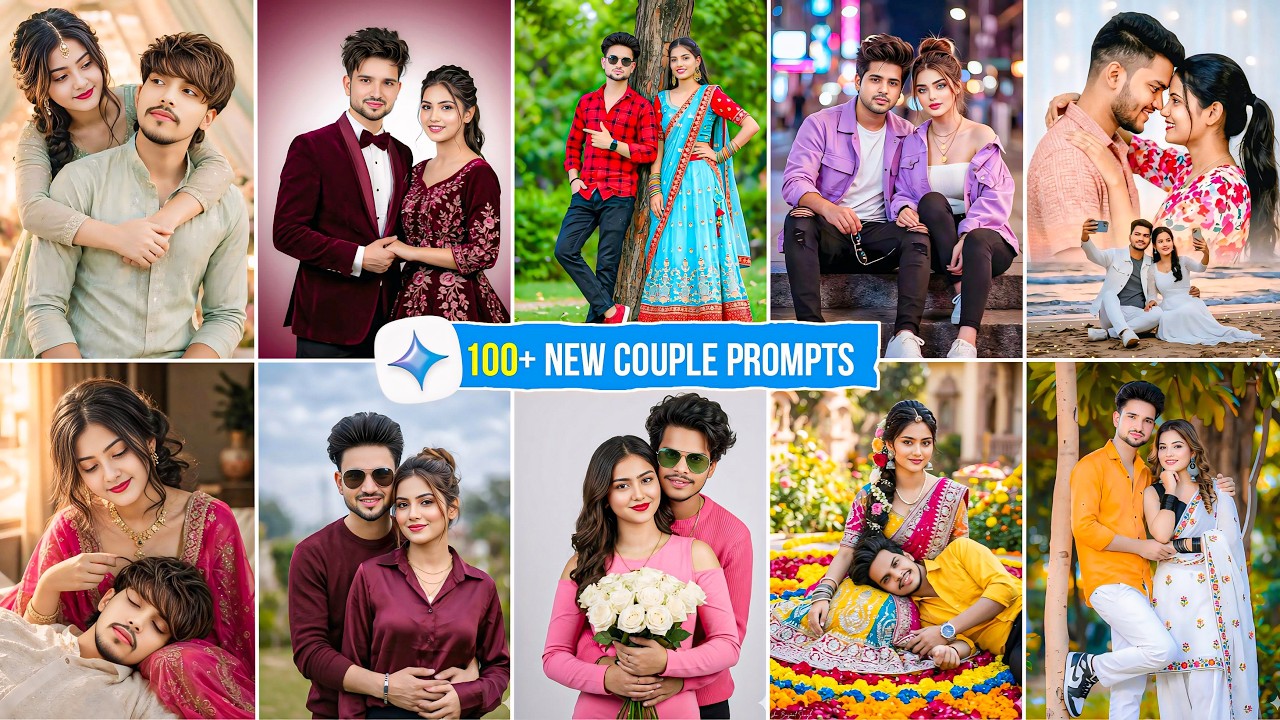 100+ New Couple Photo Editing Gemini Prompts | Google Gemini Couple Prompts | Gemini Couple Prompts