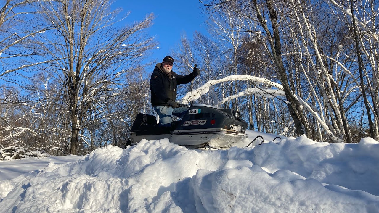 Nothing to See Here - Just Senior Shredding it on the '72 Arctic Cat Lynx! His Rotax 399 Custom Mod