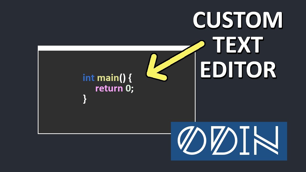 I Tried to Create a Text Editor from Scratch using Odin