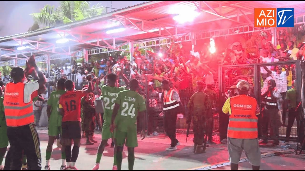 Gor Mahia fans celebrate in STYLE as they beat Shabana FC 4-3 on penalties!