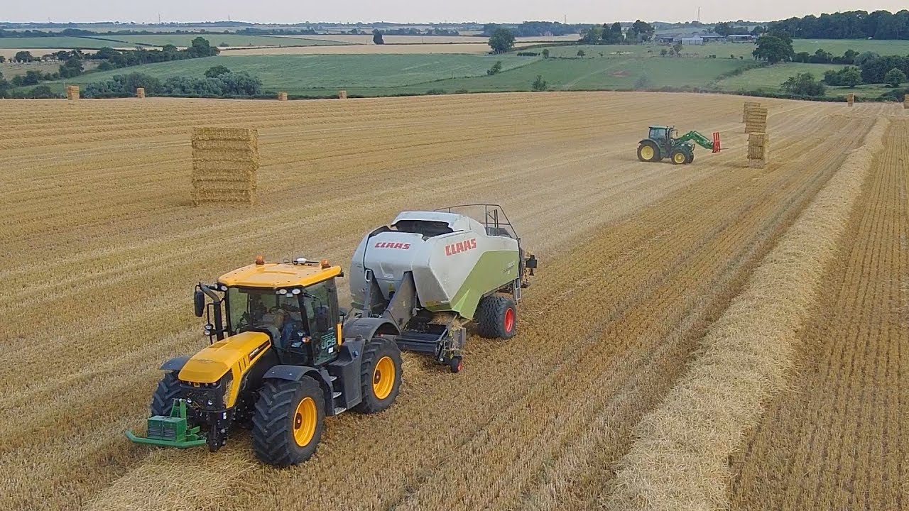 STRAW HARVEST HAS BEGUN, BIG BALE BARLEY.
