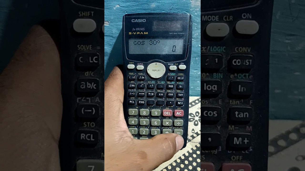 How to calculate the  cos(30&deg;) #degree #value