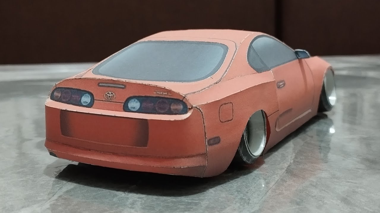 Making a Stance Toyota Supra MK4 car out of paper. @FeridMemmedli-09.02 