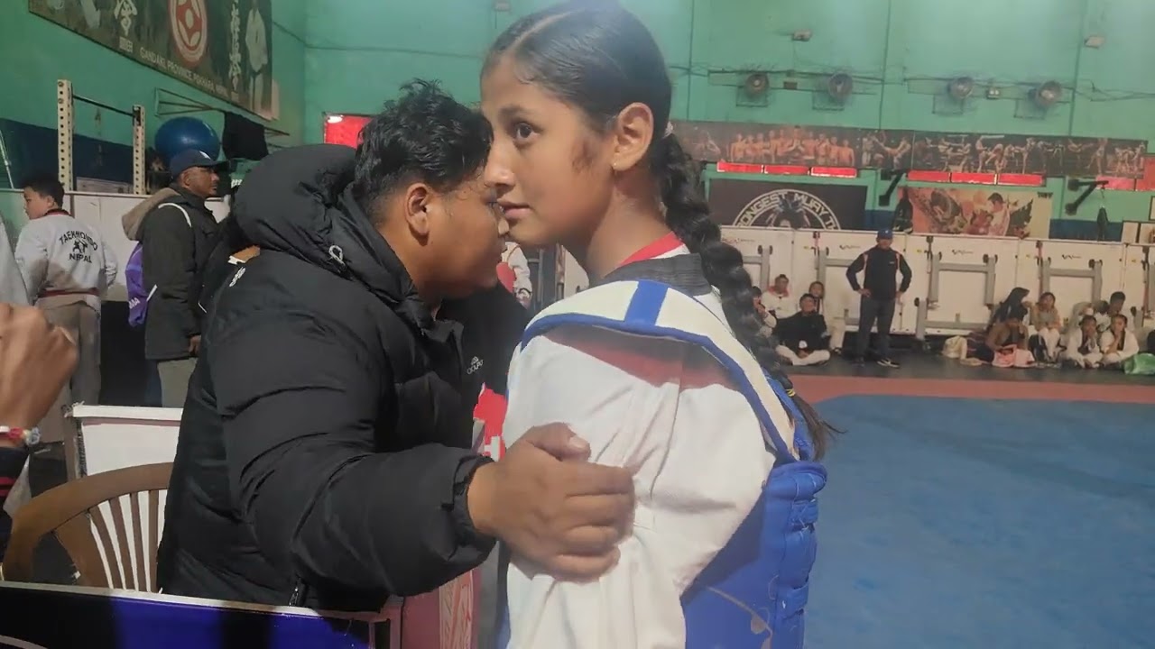 Dangerous Girl's Taekwondo competition ❤️#Nepal #taekwondo#Pokhara 