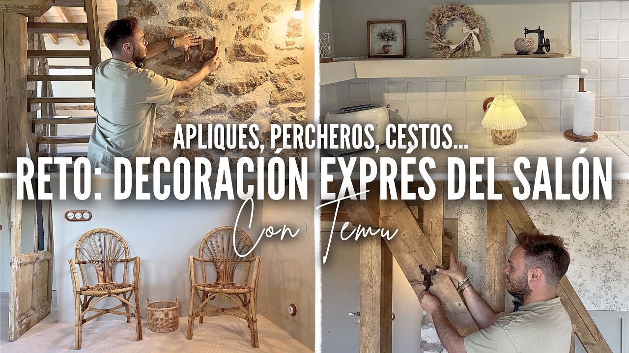 DECORANDO CASA DE 200 años 🏡 Objetos RÚSTICOS PRECIOSOS 😍 Apliques, colgadores, cuadros… FARMHOUSE 🪵