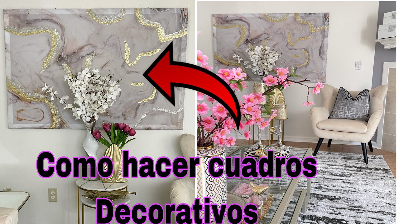 IDEAS PARA DECORAR LAS PAREDES DEL hogar /cuadros decorativos fáciles de hacer