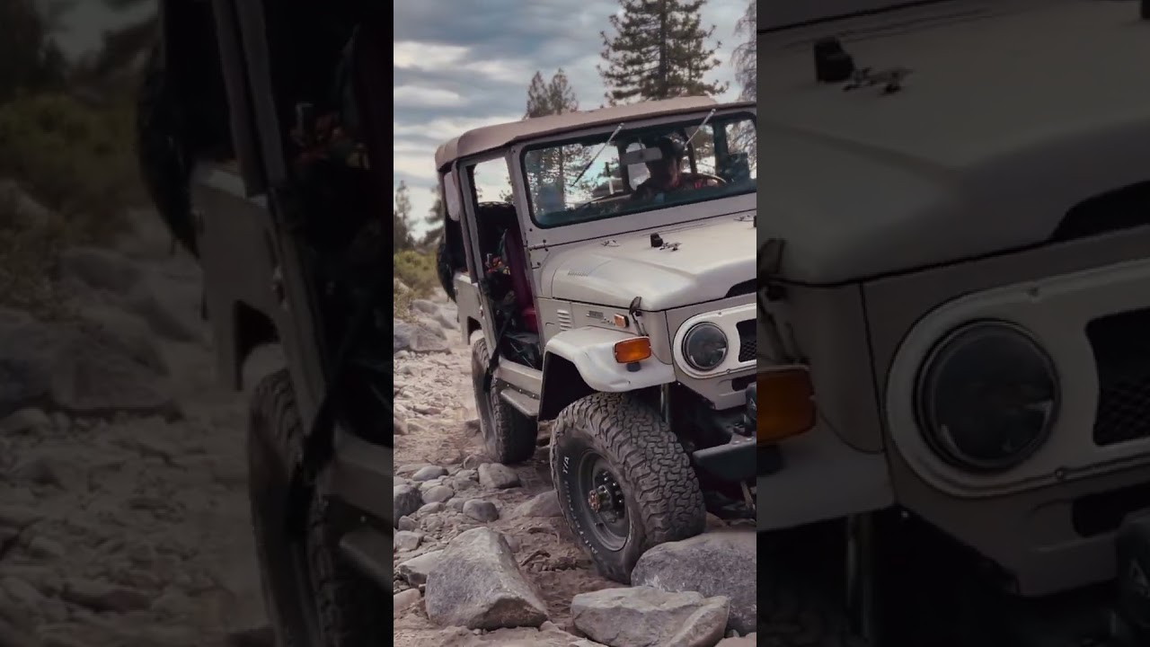FJ40 on the Rubicon Trail. #fj40 #automobile #landcruiser #offroad #tools #mechanic #toyota #old