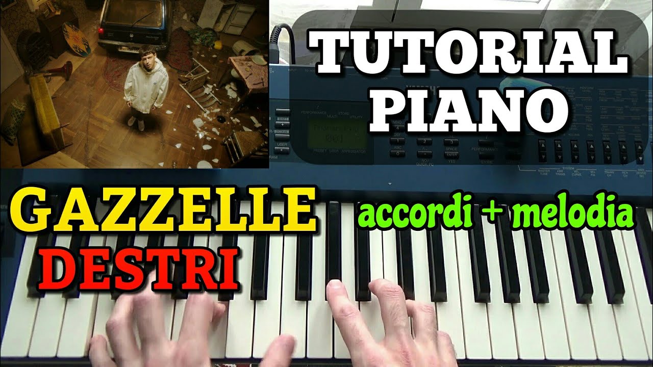 Gazzelle - Destri | TUTORIAL PIANO