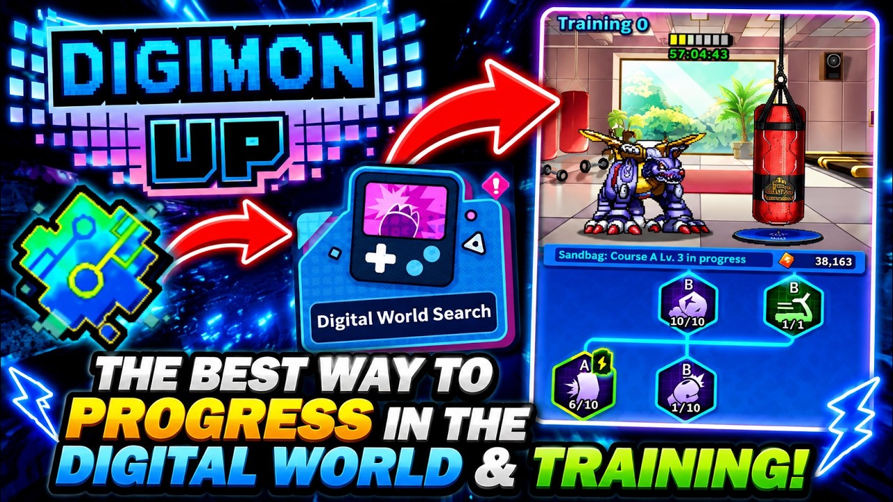 Digimon Up &mdash; ЛУЧШАЯ стратегия прокачки и поиска в Цифровом мире! Быстрый прогресс!