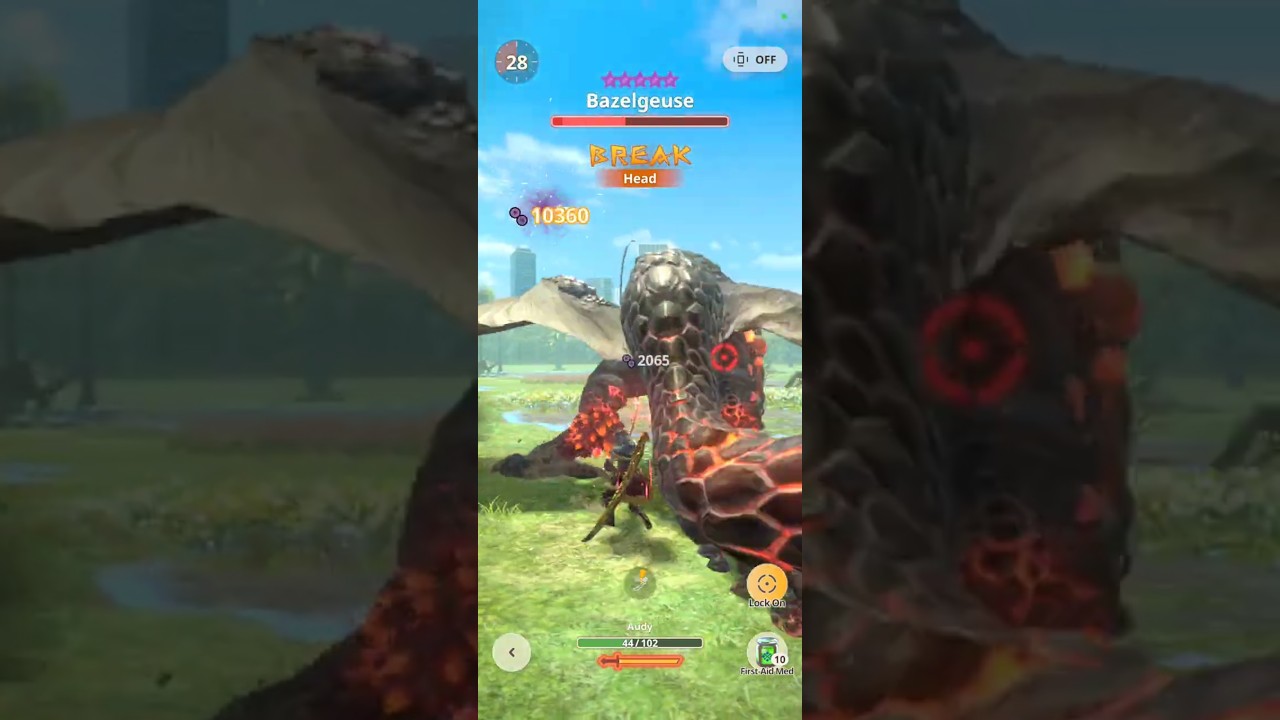 10★ Bazelgeuse vs G10-5 Gold Long Sword - Monster Hunter Now #longsword #mhnow #bazelgeuse