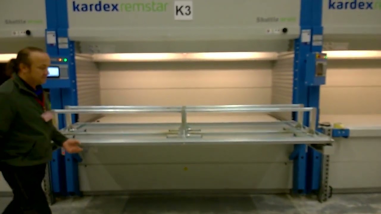 Kardex Shuttle Manuel hinged tray part 1