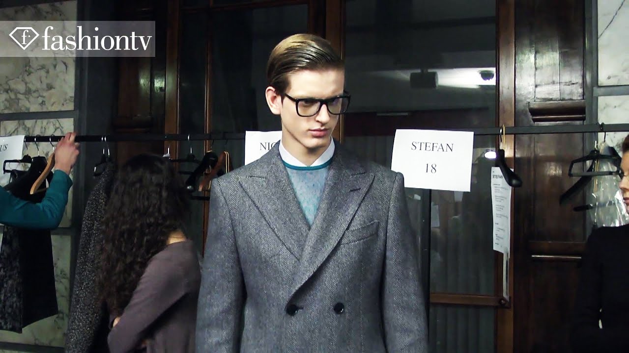 Massimiliano Giornetti Backstage at Ferragamo Fall 2012 - Milan Men's Fashion Week | FashionTV - FTV