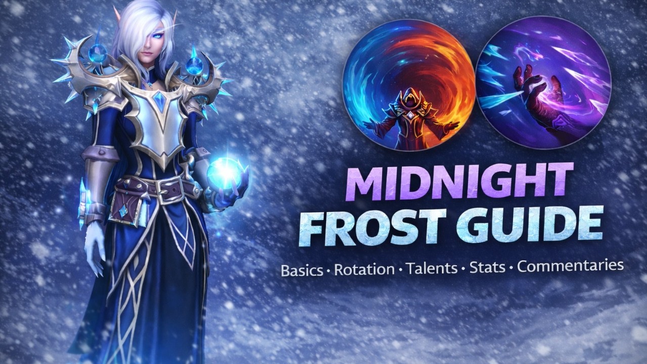 Midnight Frost Mage Guide for Spellslinger & Frostfire | ST & AOE Rotations, Talents, Stats