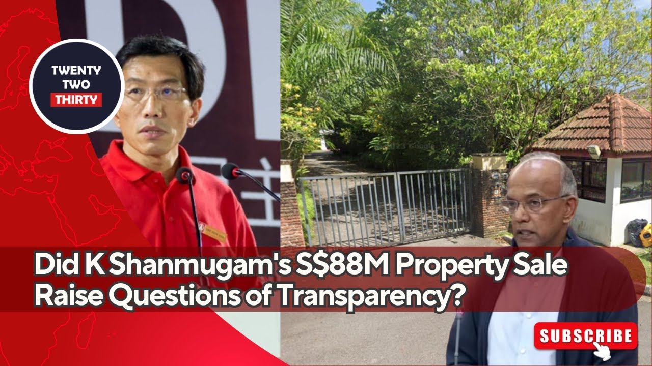 Major Controversy: Did K Shanmugam's S$88M Property Sale Raise Questions of Transparency?