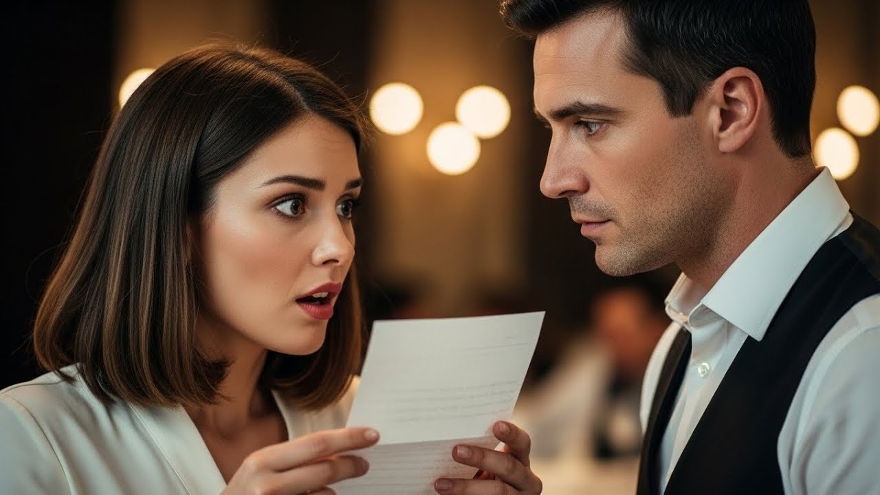 Undercover Lonely Billionaire Orders Steak — Waiter Single Dad Slips Her a Note That Stops Her Cold