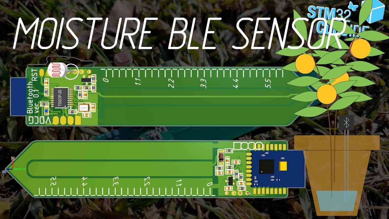 💧🌿 Датчик влажности и температуры почвы STM32 с BLE JDY-23